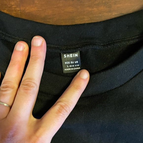 Black Fringe Sweater - Picture 3 of 3